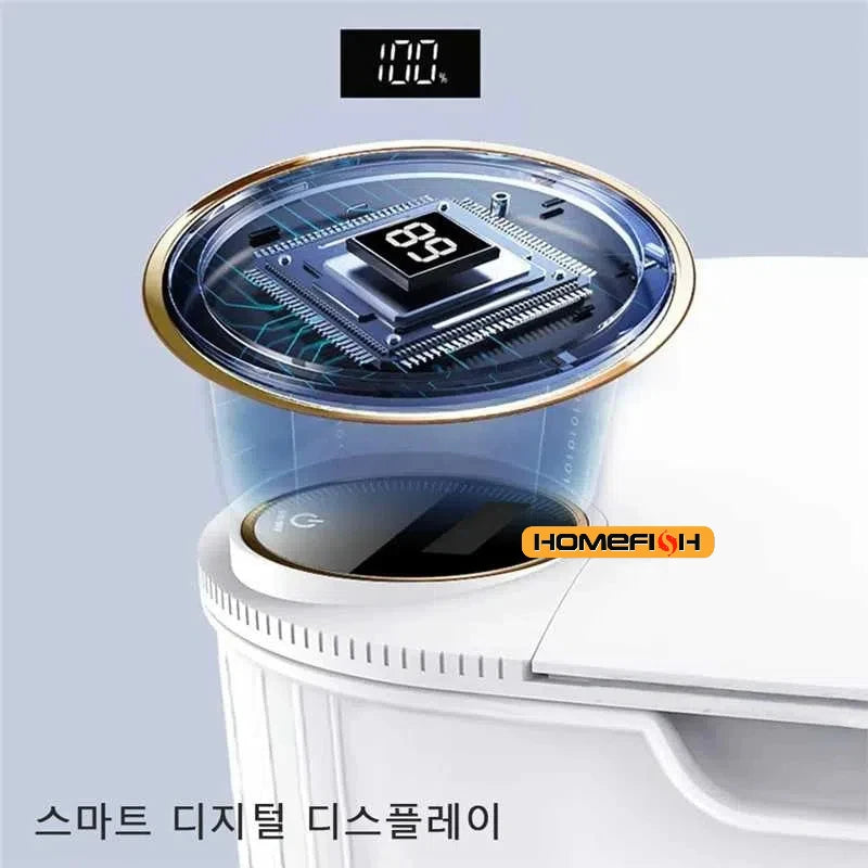 Smart Sensor Trash Can - Auto Wastebin with Screen & Type-C Charging, Suitable for Toilet/Kitchen/Bathroom, Smart Home Wastebask
