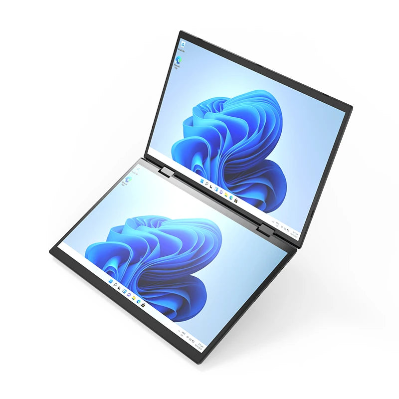 14 inch+14inch touch Dual Screen Laptop Intel N100 Processor Gaming Laptop DDR4 16GB 1TB SSD Notebook Computer