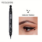 Blushimmer 7-style liquid eyeliner stamp pen with double-ended red and black waterproof, fast-drying eye makeup tool.