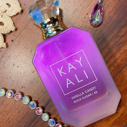 Blushimmer KAYALI 100ml women's floral Eau De Parfum with plum, jasmine, tuberose, vanilla, and suede for a long-lasting scent.