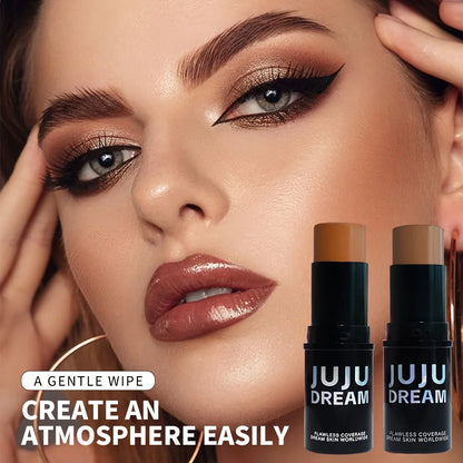 Blushimmer contour and concealer stick with creamy, waterproof face bronzer and highlighter, long-lasting and buildable coverage.