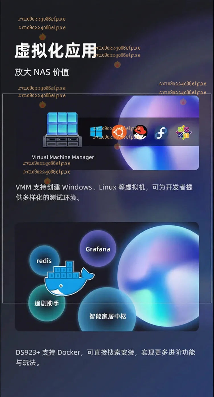 Synology DS923 + 4-bit 10 Gigabit Extended NAS Network Storage Server File Sharing Team Cloud Disk
