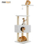 Aaiwang Pet Products Cat Tree with plush condo, cozy hammock, sisal scratching posts, and toy for indoor cats.