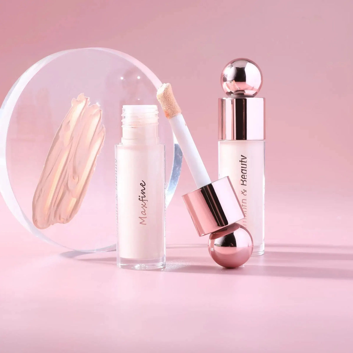 Blushimmer Nude Matte Full Coverage Concealer with brightening, long-lasting, hydrating liquid formula in a sleek applicator