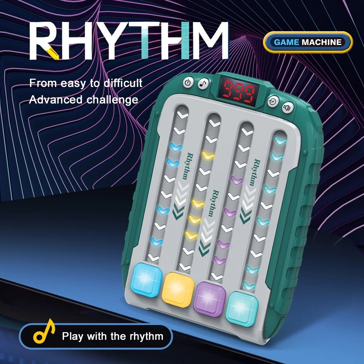 Entertainment stress-relief games that develop hand skills and brain training, music rhythm master board game