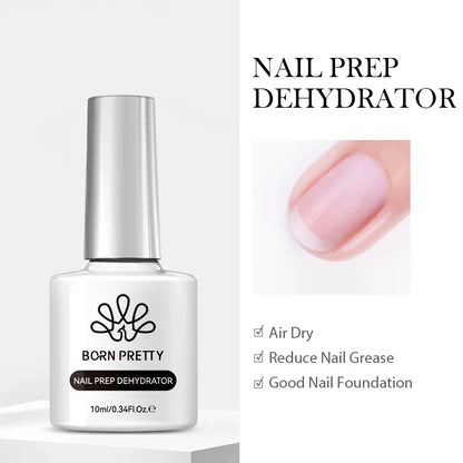 Blushimmer Born Pretty Jelly Nude Gel Nail Polish in light pink peach, translucent UV cure gel for DIY nail art at home