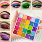 25-Color Glitter Eyeshadow Palette - Matte & Shimmer Waterproof