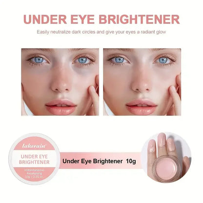 Blushimmer hydrating under eye brightening concealer in a 10g cream jar, designed to brighten and hydrate the under eye area.