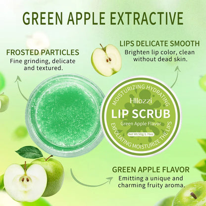 Blushimmer Hllozzi 50g lip scrub with jojoba oil, vitamin C, watermelon, coconut, and apple for hydrating and moisturizing lips