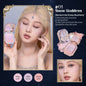 Blushimmer Flower Knows Moonlight Mermaid cheek blush powder with gradient finish, matte, vegan, cruelty-free makeup in vibrant pink shades.