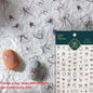 Colorful Cat's Eye 5D gradient European love heart gem nail art stickers with wing and geometric designs for manicure decoration.