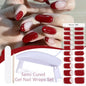 Blushimmer Harunouta 4-piece gradient jelly semi-cured gel nail strips in nude pink with waterproof, long-lasting nail stickers and lamp.