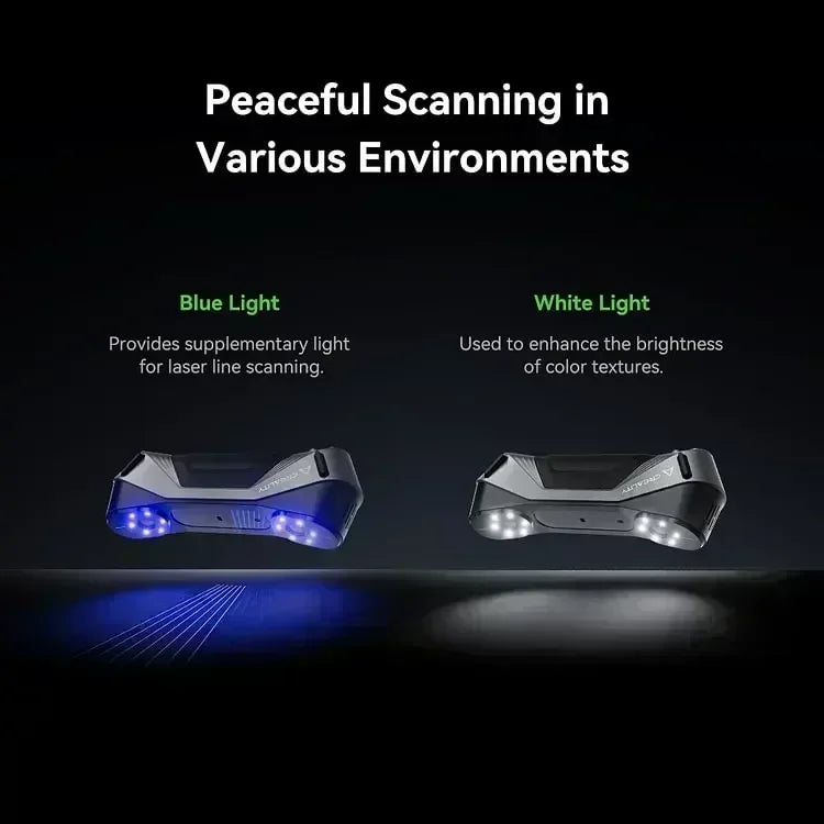 Creality 3D Scanner CR-Scan Raptor Multiple-line Blue NIR 0.02mm Accuracy 60FPS Anti-Shake Tracking Scanning 24Bit Color Scanner