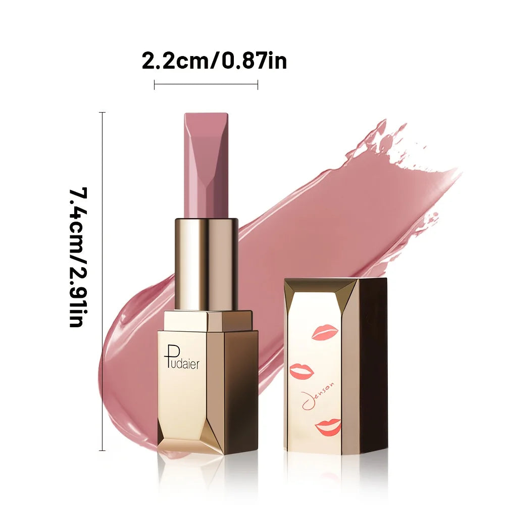 Blushimmer matte velvet lipstick in a smooth, high-pigment shade with long-lasting, non-drying formula and stain resistance.