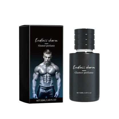 Blushimmer men's long-lasting body fragrance spray with a charming scent, designed to enhance attractiveness and appeal.