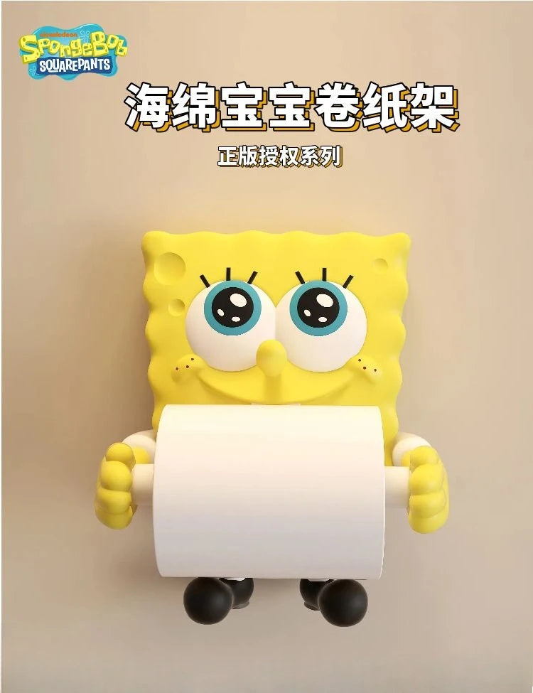 Sponge Coreless Toilet Paper Roll Holder Toilet Kitchen Paper Towel Dispenser Personalized Decorative Cartoon Home Ornament