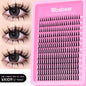 Blushimmer WOSHEER Lash Clusters Kit with spiky eyelash extension clusters, ideal for DIY volume lash extensions and manga-style lashes.