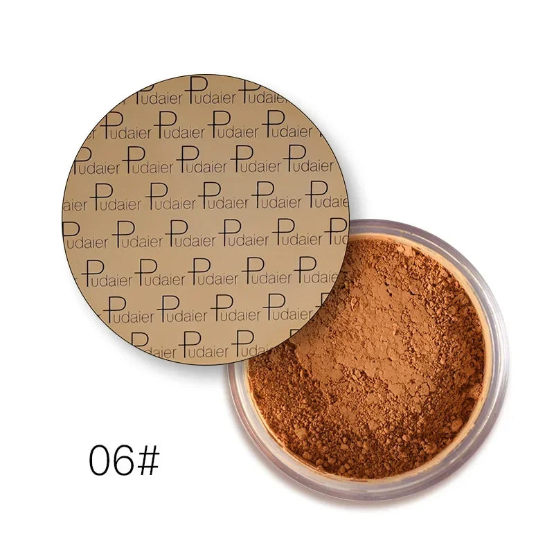 Blushimmer Sacha Buttercup translucent setting powder in a loose face powder jar for setting foundation or concealer.