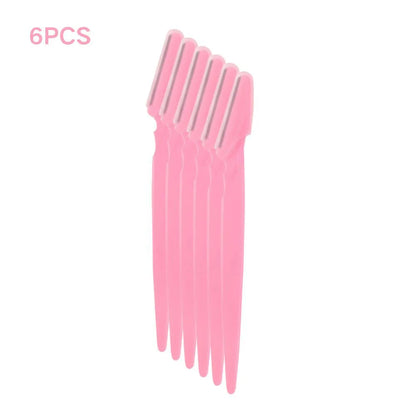 Blushimmer eyebrow trimmer with replacement blades, portable face razor for hair removal, epilation, and eyebrow shaping.