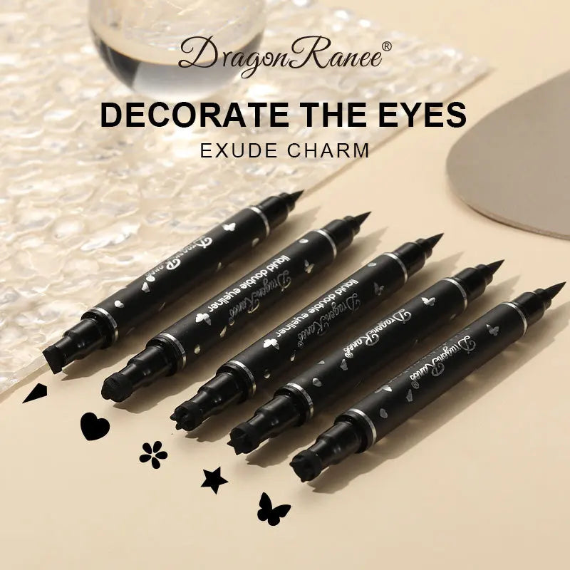 Blushimmer Dragon Ranee double head star seal waterproof eyeliner with plum embellishments and precise eye tail design