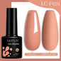 Colorful LILYCUTE 7ml gel nail polish bottles in a variety of shades, showcasing long-lasting semi-permanent UV gel nail art.