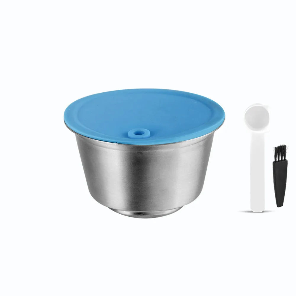 iCafilas Rechargeable Coffee Capsules Dolce Gusto Refillable Coffee Capsule Stainless Steel Filter Cup Coffee Accessories