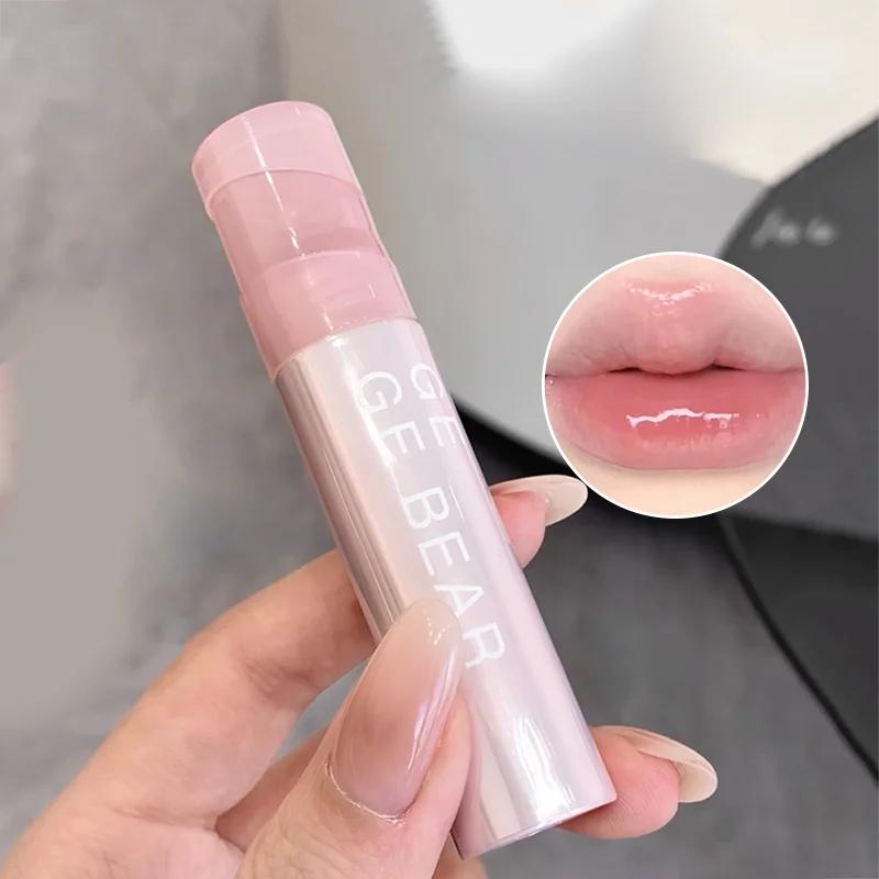 Blushimmer Gege Bear Water Gel Lip Gloss with hydrating formula, clear shine, long-lasting color, and natural finish.