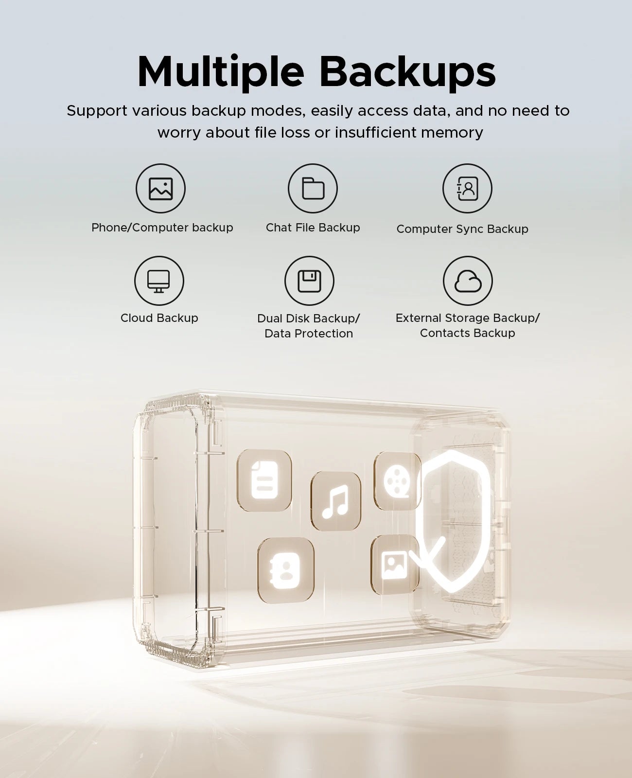 ORICO CyberData Home Storage NAS 2 bay Type-C NAS Multimedia Center Built-in WD RED HDD Hard Drive Data Encryption Remote Access