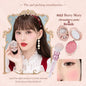 Blushimmer Flower Knows Strawberry Rococo Series embossed blush powder palette with berry pink shades and professional makeup finish.