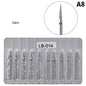 10Pcs Diamond Milling Cutter For Manicure Electric Nail Drill Bits Accessory Pedicure Machine Nail File Gel Remover Tool