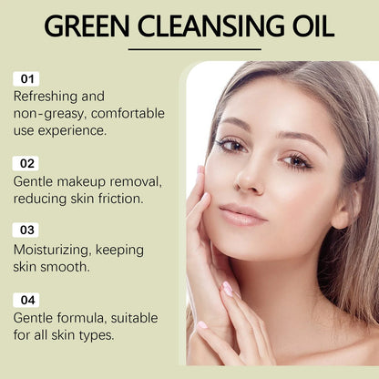 Blushimmer gentle makeup remover oil with exfoliating properties, deep cleanses pores, removes blackheads, and refreshes skin.