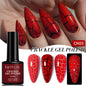 LILYCUTE neon crackle gel nail polish in 7ml bottle, vibrant fluorescent UV gel for semi-permanent nail art and quick-dry manicure.