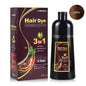 30ml/500ml 3-in-1 Quick Hair Dye Shampoo Natural Black Herbal Hair Dye Moisturizes Mild Hair Dye Conditioner Hair Care Products