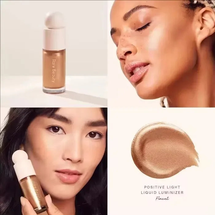 Rare Beauty Liquid Blush Cream Sheer Dewy Finish Lasting Blendable Multi-use Cheek Lip Tint Portable Gentle Makeup Gift for Girl
