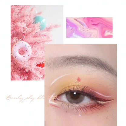 Red matte liquid eyeliner pen by Blushimmer, waterproof and long-lasting, shown with fine tip for precise application.