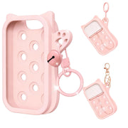 Hand Sanitizer Mist Case 1FL. OZ., Protective and Stylish Hand Sanitizer Spray Accessory, Silicone Case with Keyring，Portable