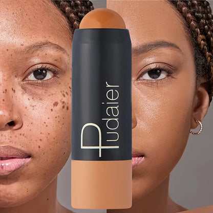 Blushimmer waterproof foundation and concealer stick, long-lasting, sweatproof, natural finish for even skin coverage.