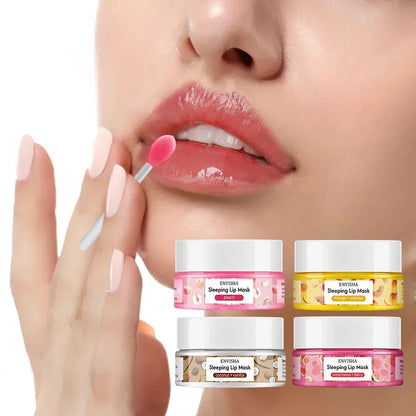 Blushimmer Envisha Coconut Lip Sleep Mask in 20g jar, moisturizing balm for fade lines and nourishing lip skin care.