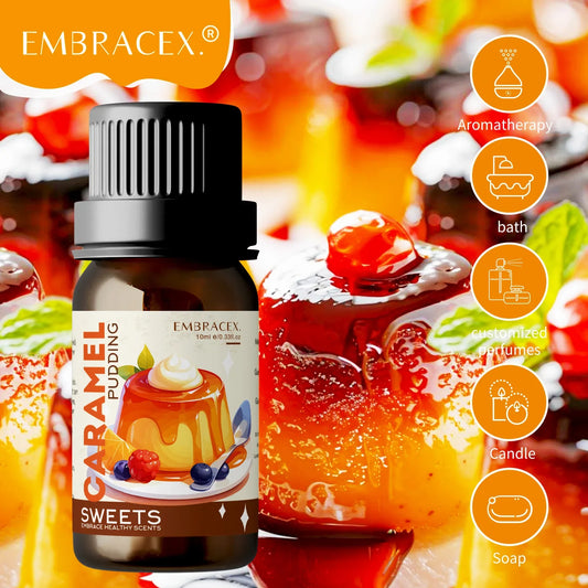 Blushimmer caramel pudding scent essential oil in 10ml bottle, ideal for candles, diffusers, humidifiers, and perfume gifts for women.