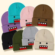 2025New Cartoon Embroidered Knitted Hat Autumn Winter Outdoor Warm Windproof Hip Hop Casual Trendy Style for Men Women