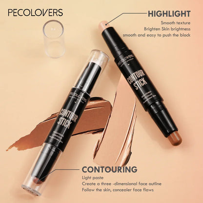 Blushimmer double head highlight pen with liquid waterproof contour and concealer sticks for face makeup application.