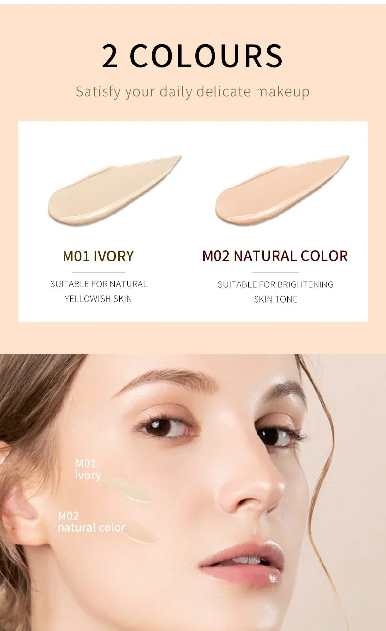 Blushimmer QIC small milk bottle liquid foundation and concealer for face with moisturizing, waterproof, natural brightening finish