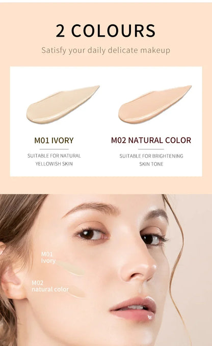 Blushimmer QIC small milk bottle liquid foundation and concealer for face with moisturizing, waterproof, natural brightening finish