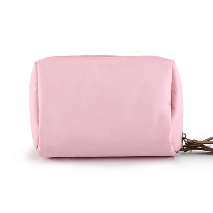 Blushimmer 2024 women’s cosmetic bag in solid color, waterproof Korean style makeup pouch with organizer compartments.