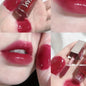Blushimmer Fenty Beauty mauve pink waterproof liquid lip gloss with a glossy nude pink lip tint and stain finish.