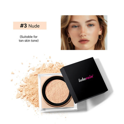 Waterproof Loose Baking&Setting Powder Long Lasting Oil Control Matte Setting Powder Natural Brightening Face Cosmetics