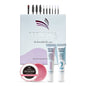 Blushimmer Permania eyelash lift and brow lamination kit with curling tools and products for instant lash and brow enhancement.