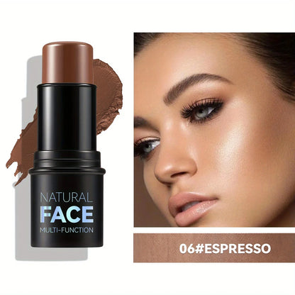 Blushimmer cream contour sticks with highlighter, bronzer, and blush for face contouring, non-greasy, water-resistant makeup product.