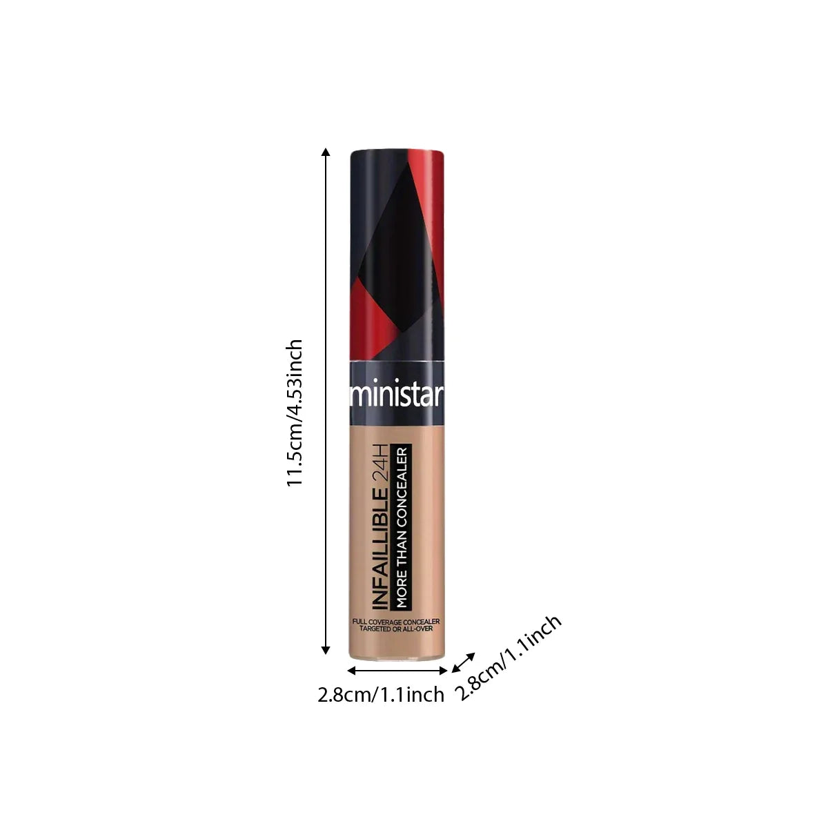 Blushimmer full coverage concealer, waterproof and sweat-proof, providing a durable, flawless skin makeup look.
