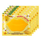 Blushimmer collagen lip mask set with moisturizing fruit essence, firming and anti-wrinkle lip patches on clear skin.